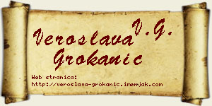 Veroslava Grokanić vizit kartica
